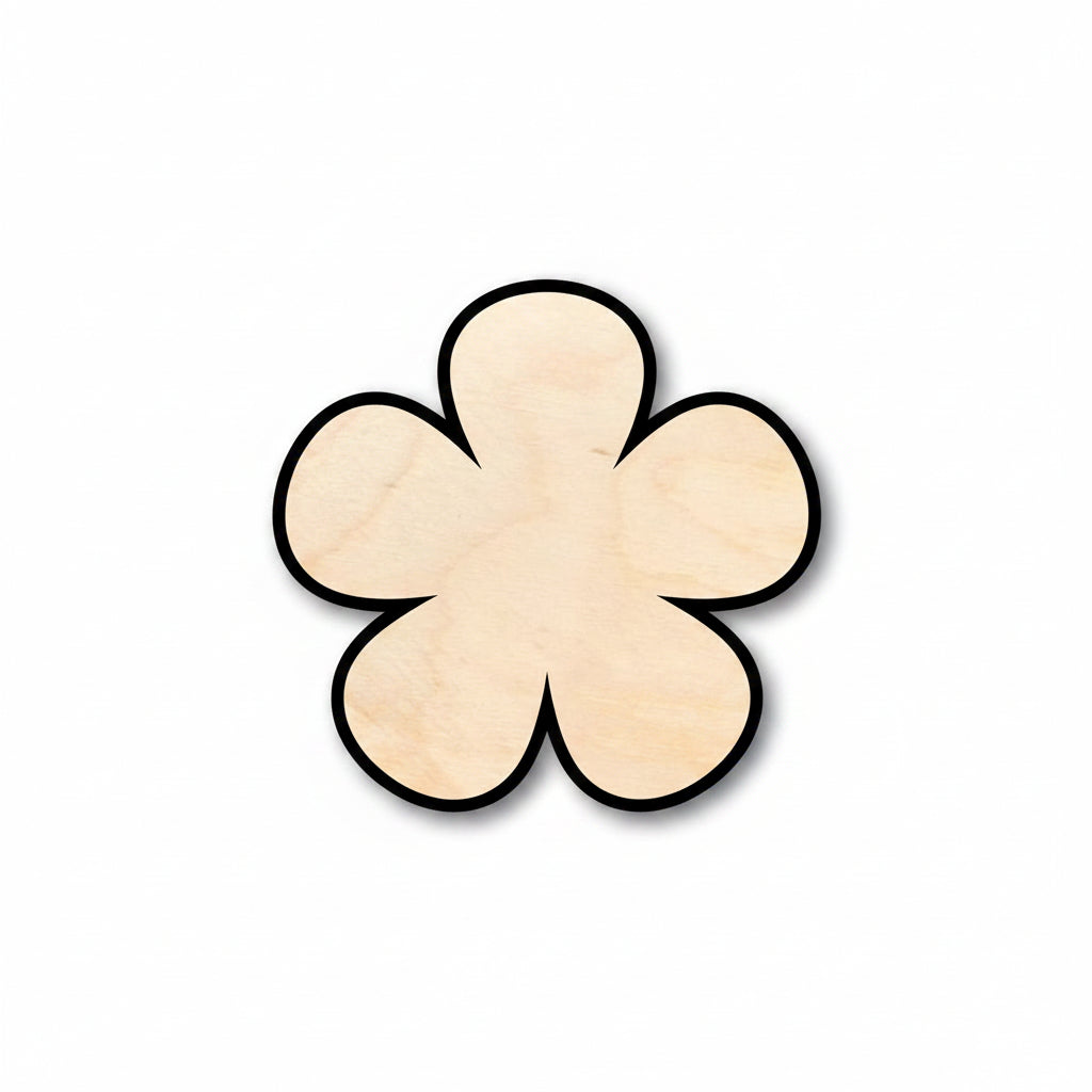 Unfinished Wood Flower Shape - Spring - Craft - up to 46" DIY - NameSigns.com