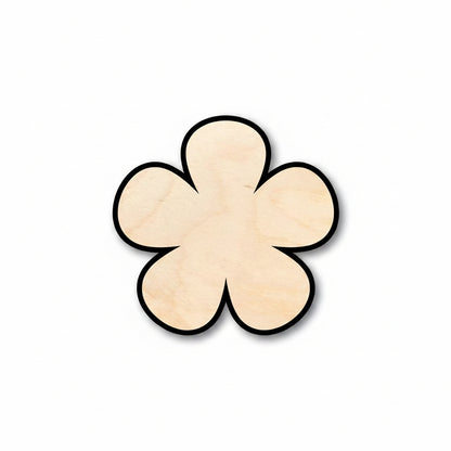 Unfinished Wood Flower Shape - Spring - Craft - up to 46" DIY - NameSigns.com