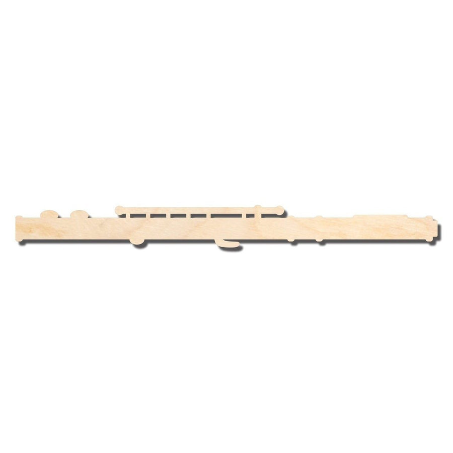 Unfinished Wood Flute Shape - Music - Craft - up to 46" DIY - NameSigns.com