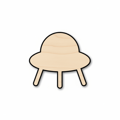 Unfinished Wood Flying Saucer Shape - Craft - up to 46" DIY - NameSigns.com