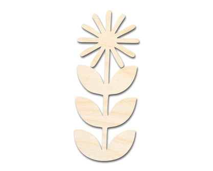 Unfinished Wood Folk Daisy Shape - Flower Craft - up to 46" DIY - NameSigns.com