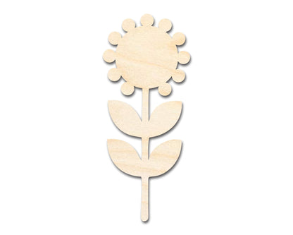 Unfinished Wood Folk Sunflower Shape - Flower Craft - up to 46" DIY - NameSigns.com
