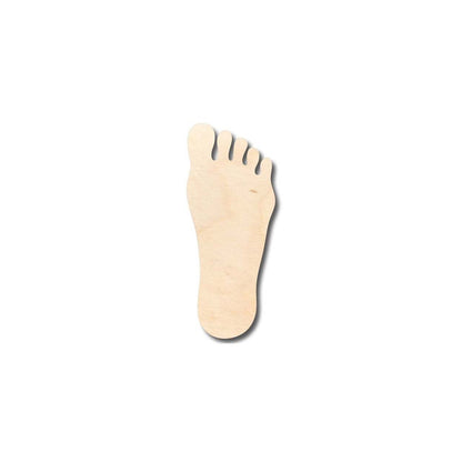 Unfinished Wood Foot Shape - Craft - up to 46" DIY - NameSigns.com