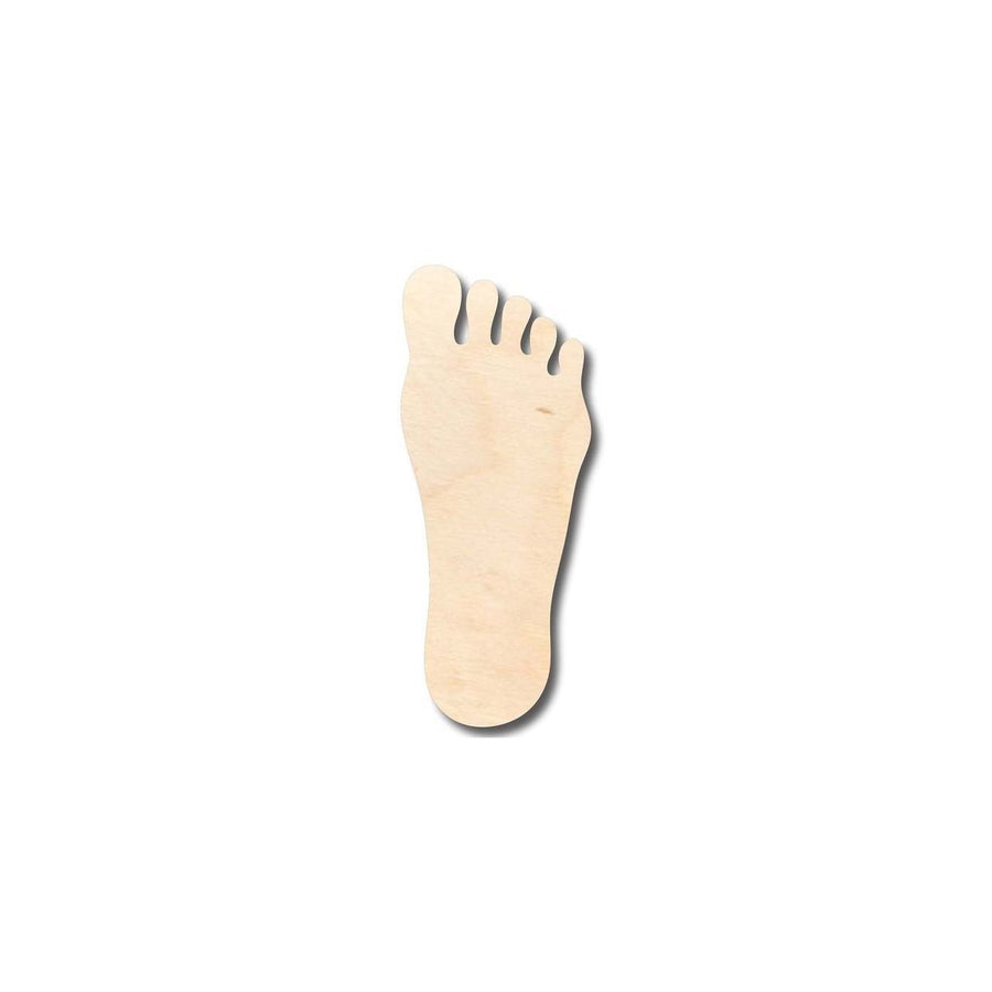 Unfinished Wood Foot Shape - Craft - up to 46" DIY - NameSigns.com