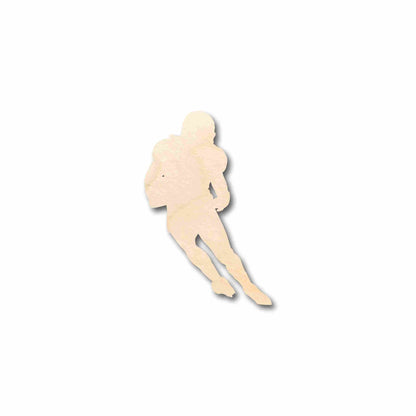 Unfinished Wood Football Player Silhouette - Craft - up to 46" DIY - NameSigns.com