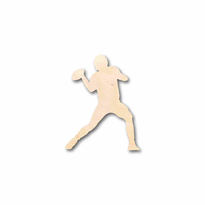 Unfinished Wood Football Player Silhouette - Craft - up to 46" DIY - NameSigns.com