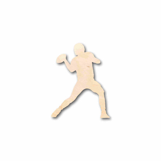 Unfinished Wood Football Player Silhouette - Craft - up to 46" DIY - NameSigns.com