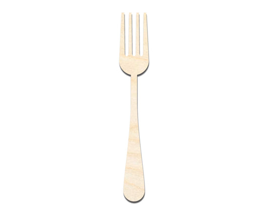 Unfinished Wood Fork Shape - Craft - up to 46" DIY - NameSigns.com