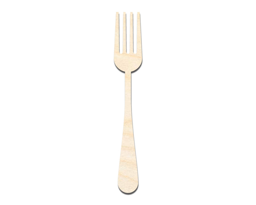 Unfinished Wood Fork Shape - Craft - up to 46" DIY - NameSigns.com