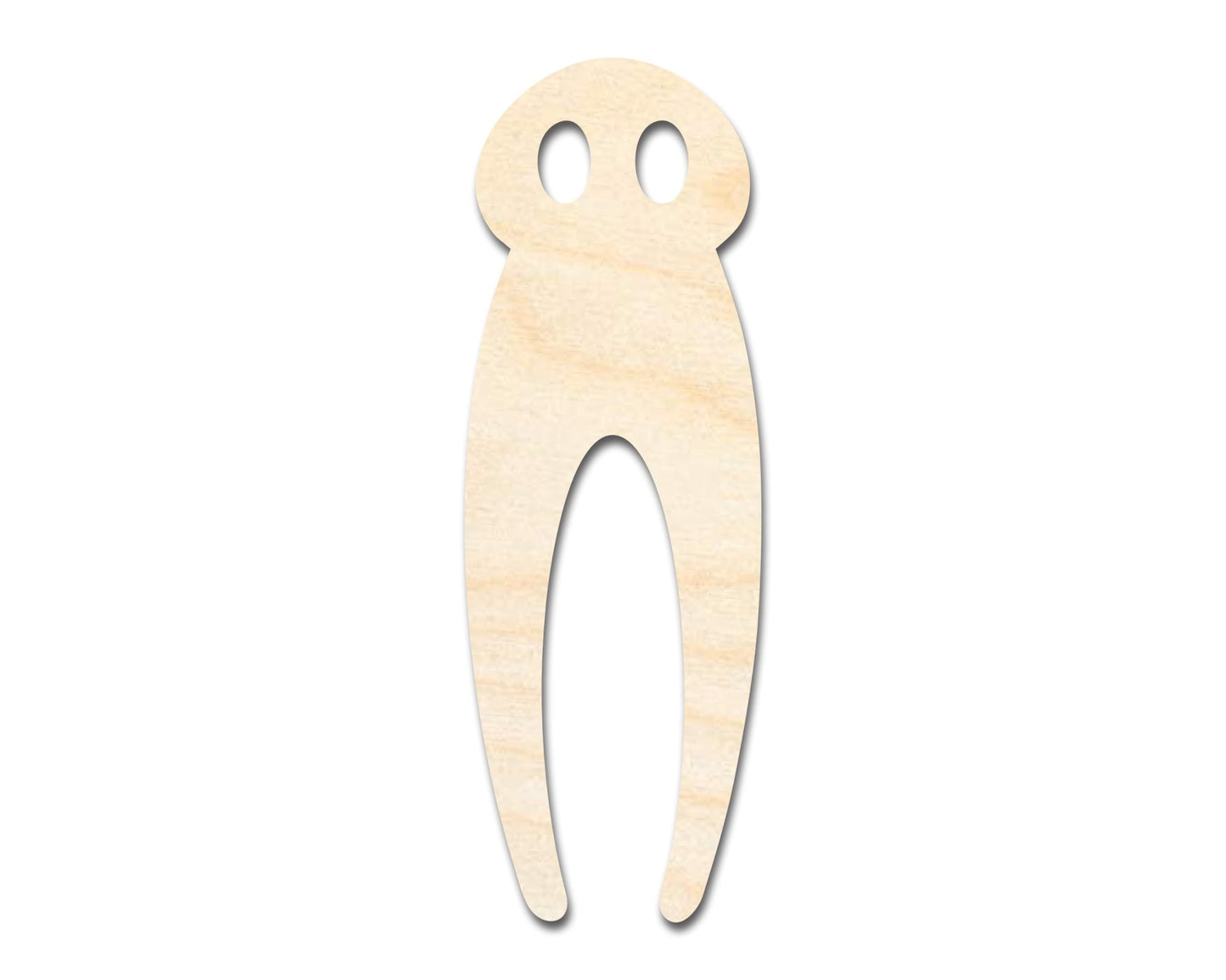 Unfinished Wood Fresno Nightcrawler Shape - Craft - up to 46" - NameSigns.com