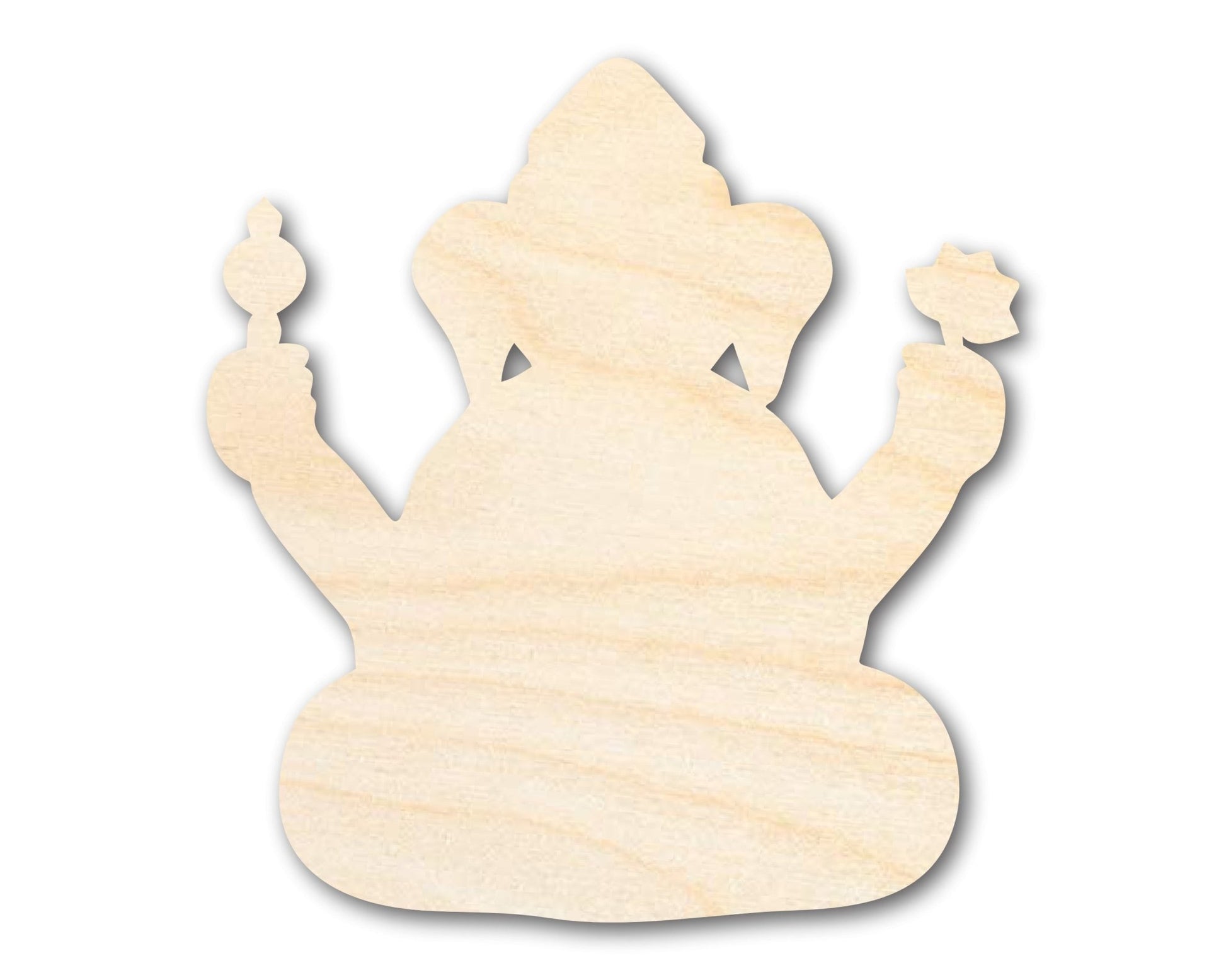 Unfinished Wood Ganesha Shape - Craft - up to 46" - NameSigns.com