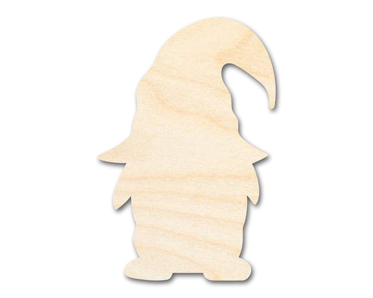 Unfinished Wood Garden Gnome Silhouette - Craft - up to 46" DIY - NameSigns.com