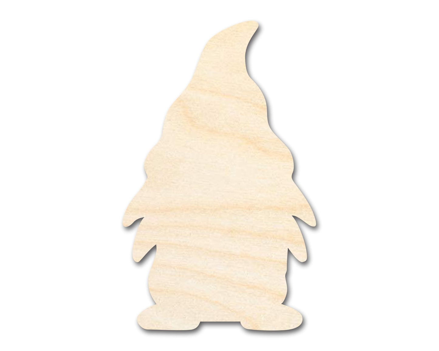 Unfinished Wood Garden Gnome Silhouette - Craft - up to 46" DIY - NameSigns.com