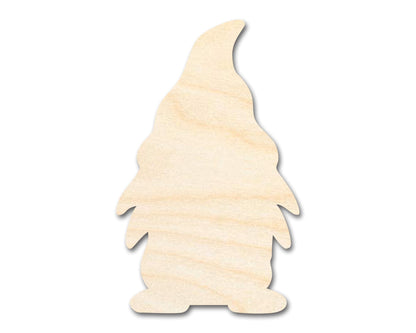 Unfinished Wood Garden Gnome Silhouette - Craft - up to 46" DIY - NameSigns.com