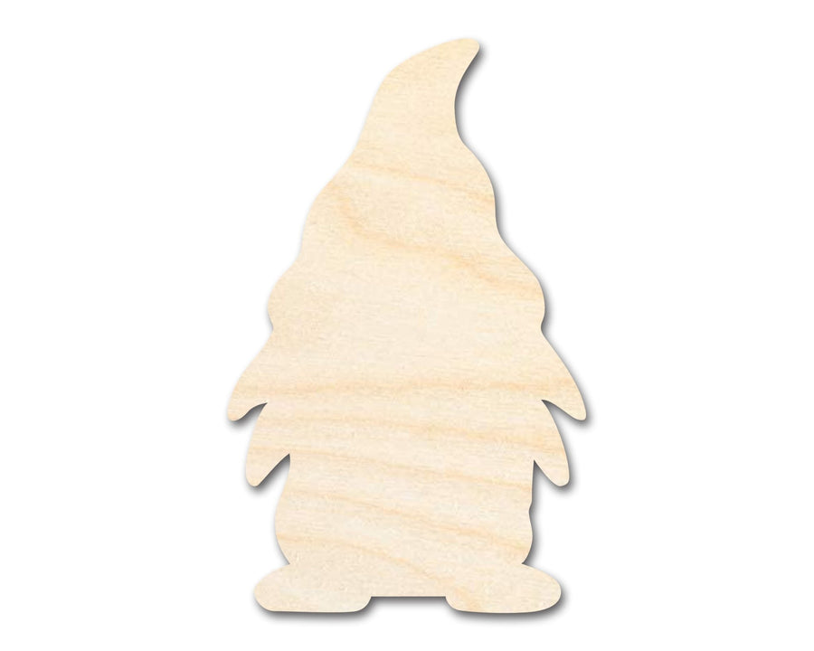 Unfinished Wood Garden Gnome Silhouette - Craft - up to 46" DIY - NameSigns.com