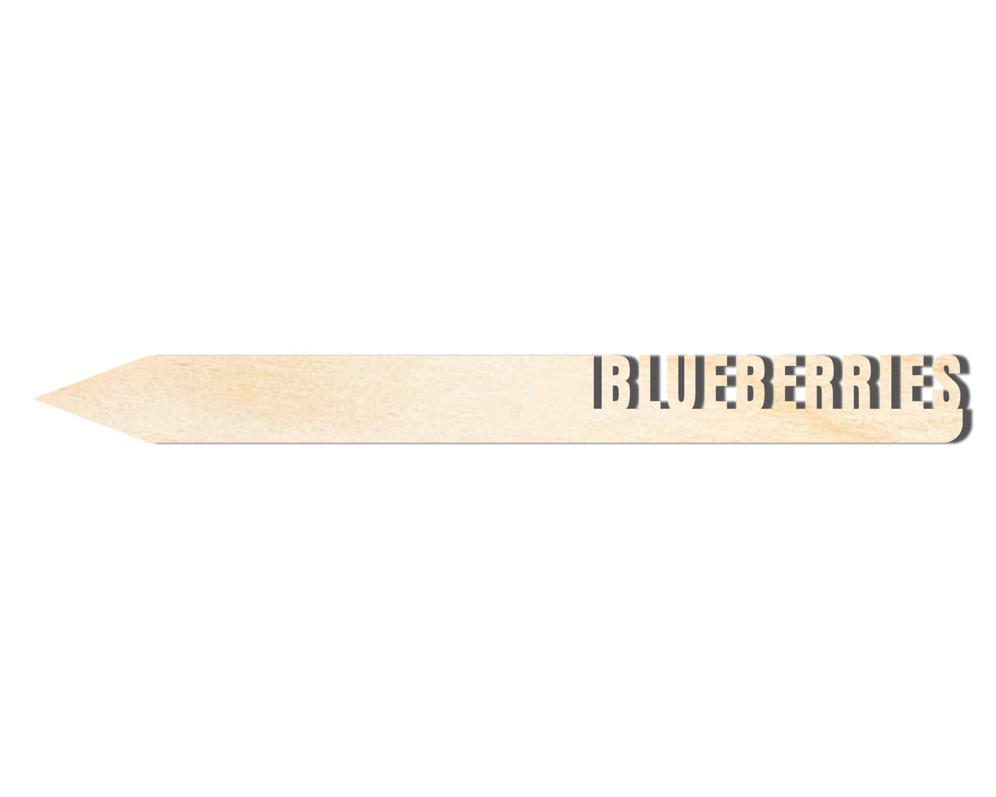 Unfinished Wood Garden Stake – Wooden Blueberries Craft Cutout for DIY Projects - NameSigns.com