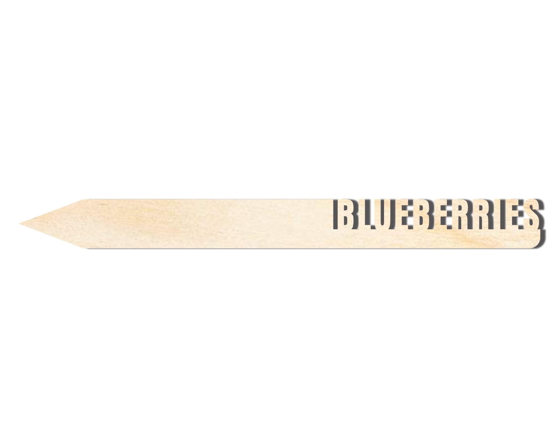 Unfinished Wood Garden Stake – Wooden Blueberries Craft Cutout for DIY Projects - NameSigns.com