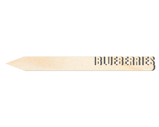 Unfinished Wood Garden Stake – Wooden Blueberries Craft Cutout for DIY Projects - NameSigns.com