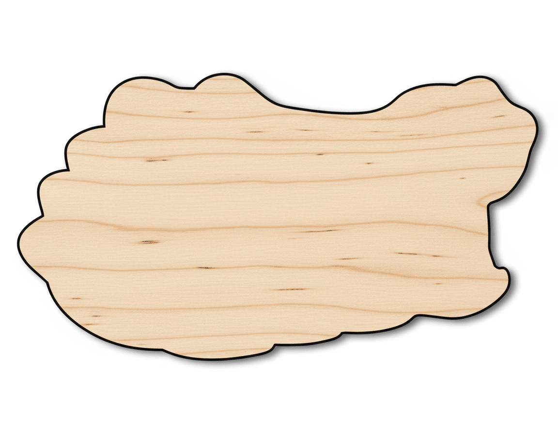 Unfinished Wood Gator Mascot Shape | DIY Craft Cutout | up to 46" DIY - NameSigns.com