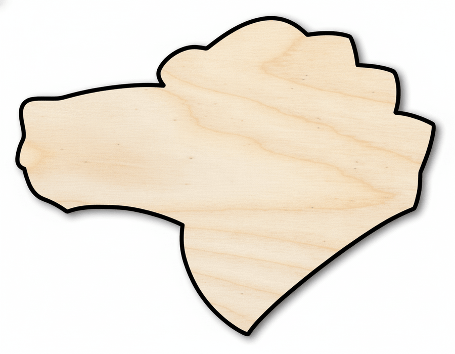 Unfinished Wood Gator Mascot Shape | DIY Craft Cutout | up to 46" DIY - NameSigns.com