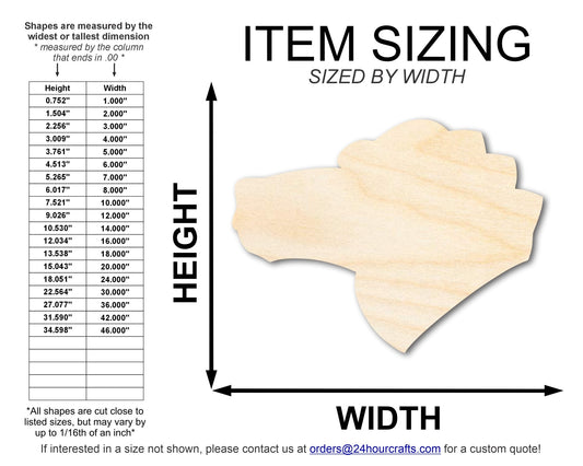 Unfinished Wood Gator Mascot Shape | DIY Craft Cutout | up to 46" DIY - NameSigns.com