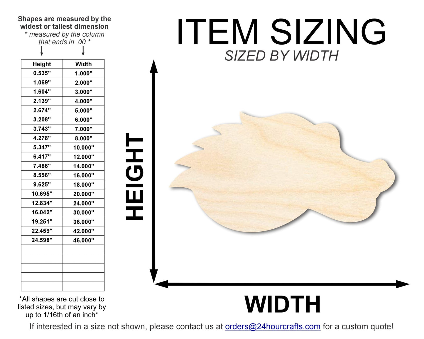 Unfinished Wood Gator Mascot Shape | DIY Craft Cutout | up to 46" DIY - NameSigns.com