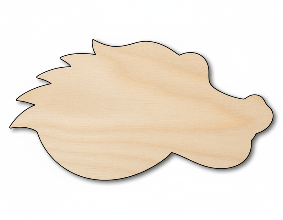 Unfinished Wood Gator Mascot Shape | DIY Craft Cutout | up to 46" DIY - NameSigns.com