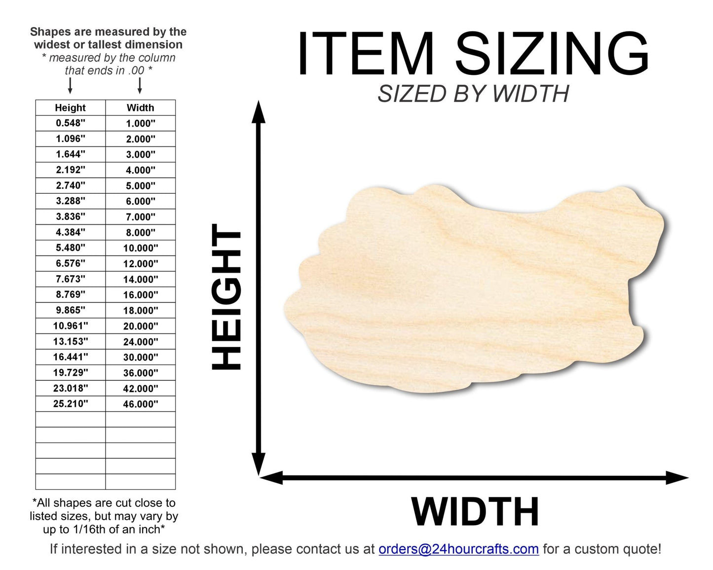 Unfinished Wood Gator Mascot Shape | DIY Craft Cutout | up to 46" DIY - NameSigns.com