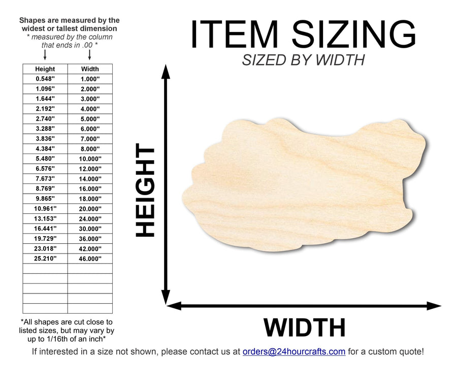 Unfinished Wood Gator Mascot Shape | DIY Craft Cutout | up to 46" DIY - NameSigns.com