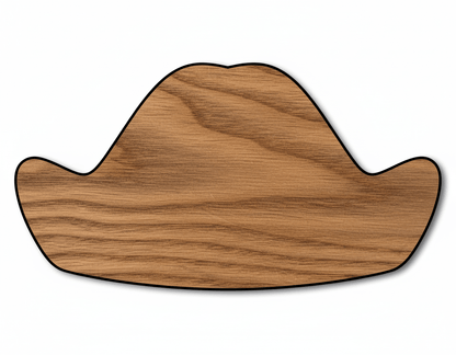 Unfinished Wood George Washington Hat Shape - Presidents Day Craft - up to 46" DIY - NameSigns.com