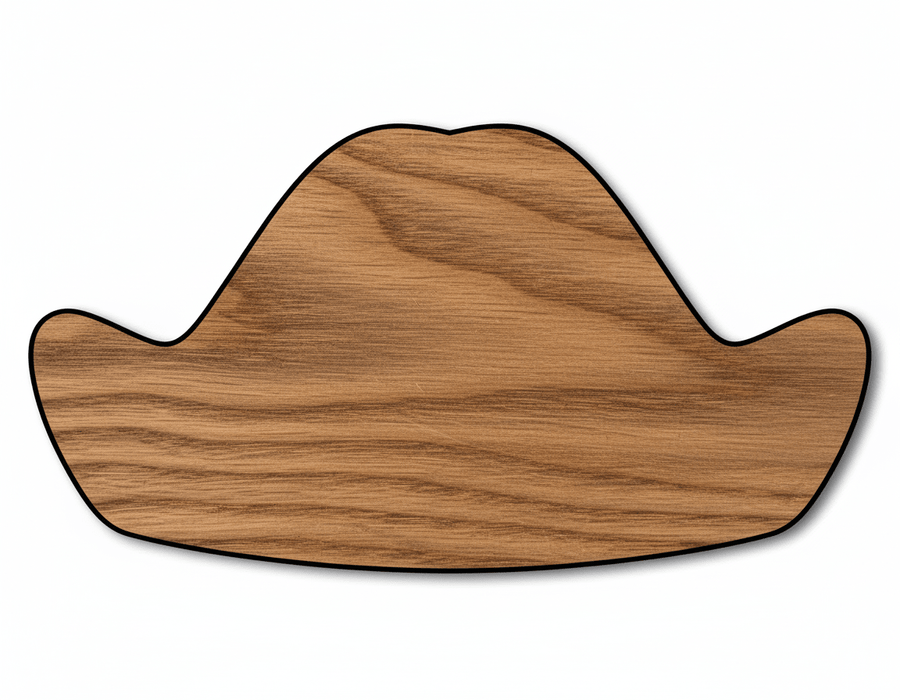Unfinished Wood George Washington Hat Shape - Presidents Day Craft - up to 46" DIY - NameSigns.com