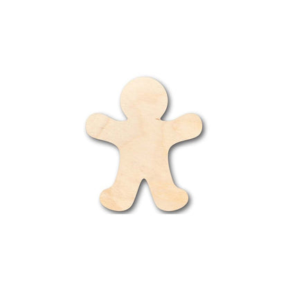 Unfinished Wood Gingerbread Man Shape - Candy - Holiday - Craft - up to 46" DIY - NameSigns.com