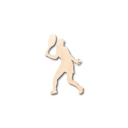 Unfinished Wood Girl Tennis Shape - Craft - up to 46" DIY - NameSigns.com