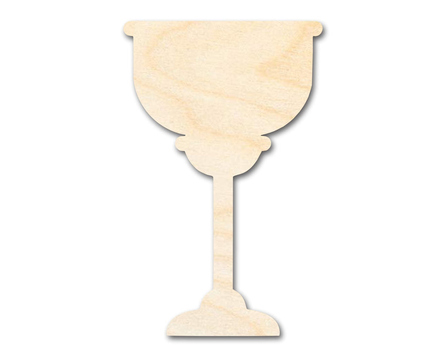 Unfinished Wood Golden Cup Shape | DIY Craft Cutout | up to 46" DIY - NameSigns.com