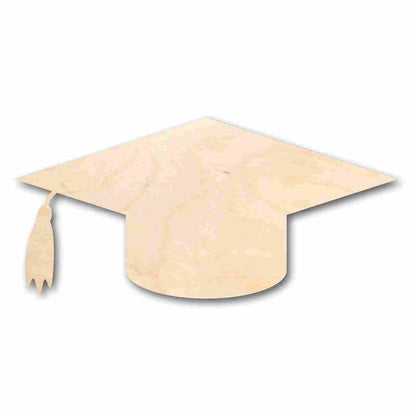 Unfinished Wood Graduation Cap Shape - Craft - up to 46" DIY - NameSigns.com