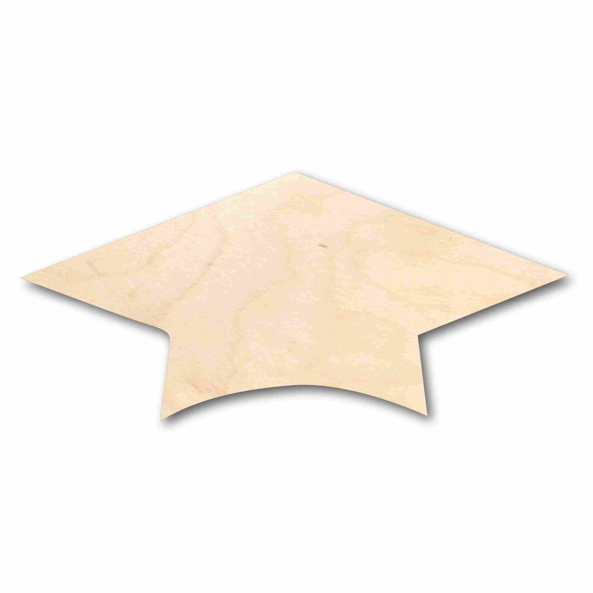 Unfinished Wood Graduation Cap Silhouette - Craft - up to 46" DIY - NameSigns.com