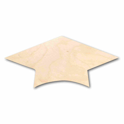 Unfinished Wood Graduation Cap Silhouette - Craft - up to 46" DIY - NameSigns.com