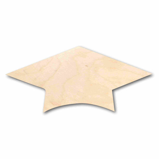Unfinished Wood Graduation Cap Silhouette - Craft - up to 46" DIY - NameSigns.com