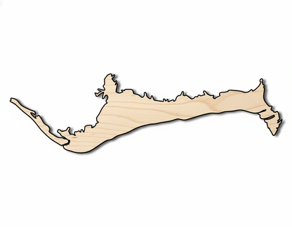 Unfinished Wood Grand Bahama Island Country Shape - Caribbean Craft - up to 46" DIY - NameSigns.com