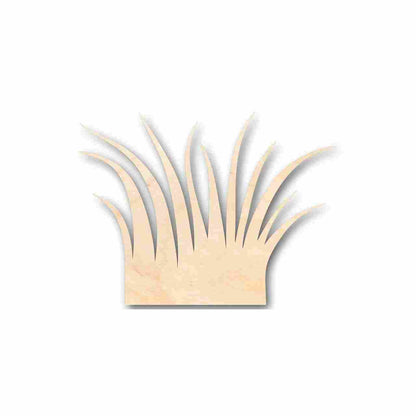 Unfinished Wood Grass Shape - Plants - Craft - up to 46" DIY - NameSigns.com