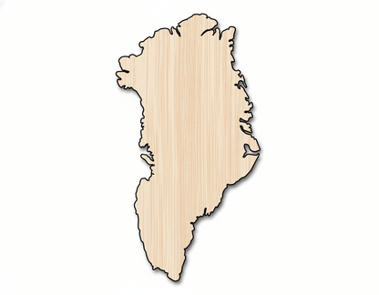 Unfinished Wood Greenland Shape | DIY Craft Cutout | up to 46" DIY - NameSigns.com