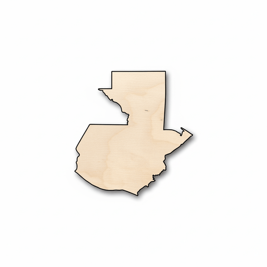 Unfinished Wood Guatemala Shape - Country - Craft - up to 46" DIY - NameSigns.com