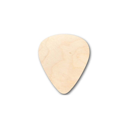 Unfinished Wood Guitar Pick Shape - Music - Craft - up to 46" DIY - NameSigns.com