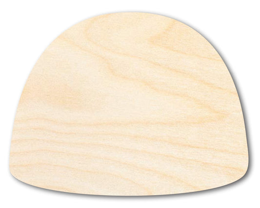 Unfinished Wood Gumdrop Shape - Craft - up to 46" - NameSigns.com