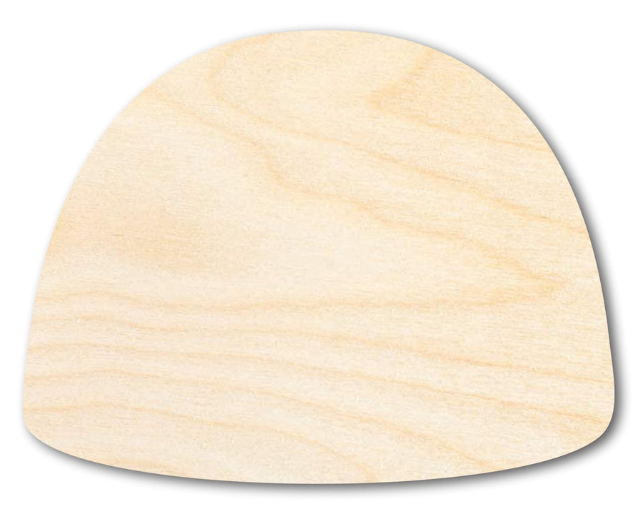 Unfinished Wood Gumdrop Shape - Craft - up to 46" - NameSigns.com