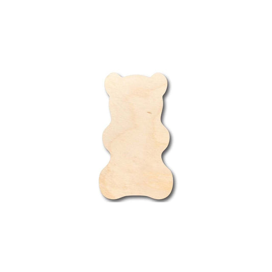 Unfinished Wood Gummy Bear Shape - Candy - Craft - up to 46" DIY - NameSigns.com