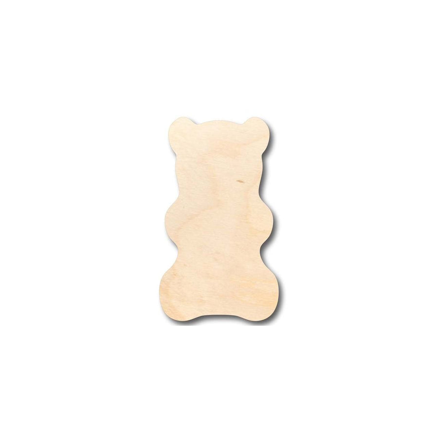 Unfinished Wood Gummy Bear Shape - Candy - Craft - up to 46" DIY - NameSigns.com