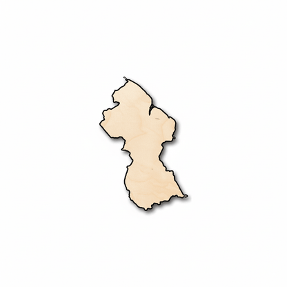 Unfinished Wood Guyana Shape - Country - Craft - up to 46" DIY - NameSigns.com