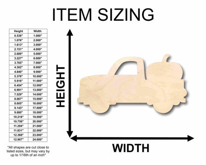 Unfinished Wood Halloween Tree Car Truck Silhouette - Craft - up to 46" DIY - NameSigns.com