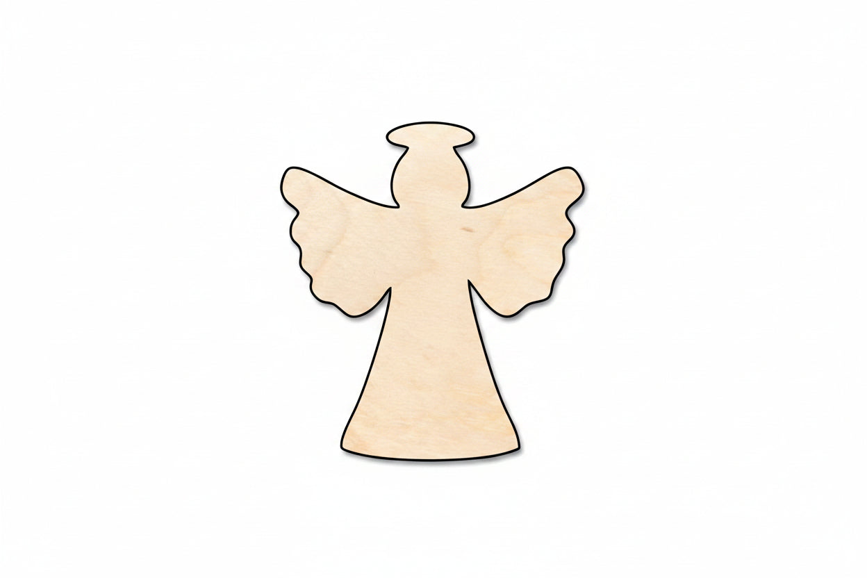 Unfinished Wood Halo Angel Shape - Craft - up to 46" DIY - NameSigns.com